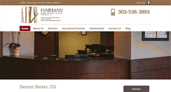 Desktop Screenshot of harmanfamilydentalcenter.com
